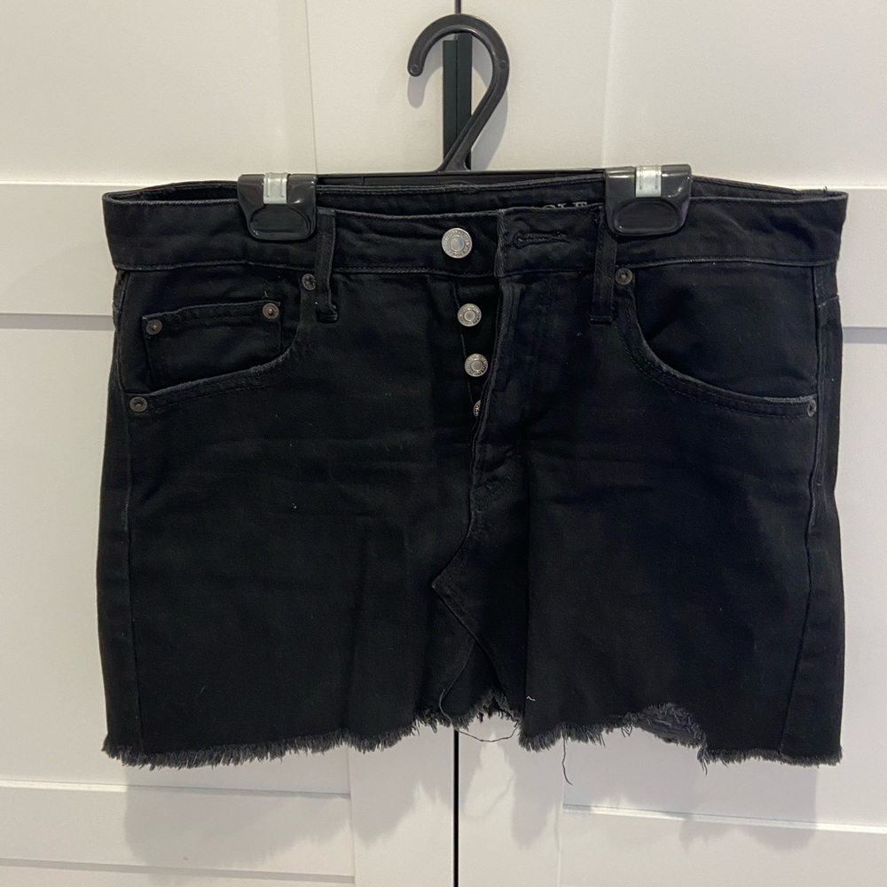 AMERICAN EAGLE - Black denim skirt - size 8